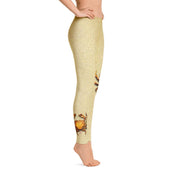 Gold Crab 2 Gyotaku Leggings - 57 Peaks